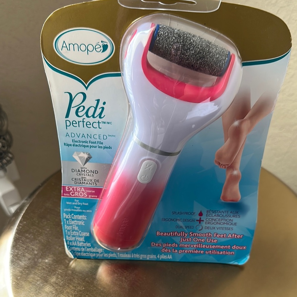 Amope Pedi Perfect Electric Foot File - Pink